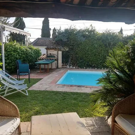 Avec Piscine Privee A Les Pins - 4 Minutes A Pieds Des Plages 别墅 胡安莱潘