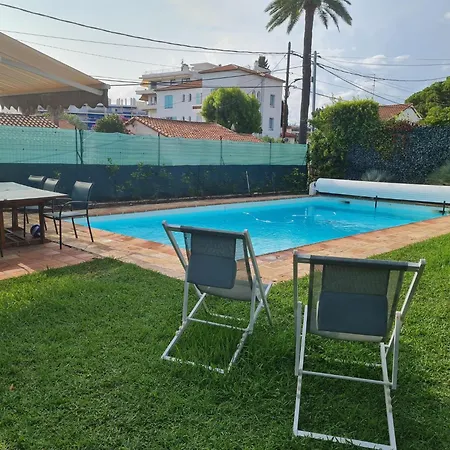 Avec Piscine Privee A Les Pins فيلة