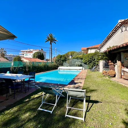 Avec Piscine Privee A Les Pins - 4 Minutes A Pieds Des Plages Ζουάν λε Πιν