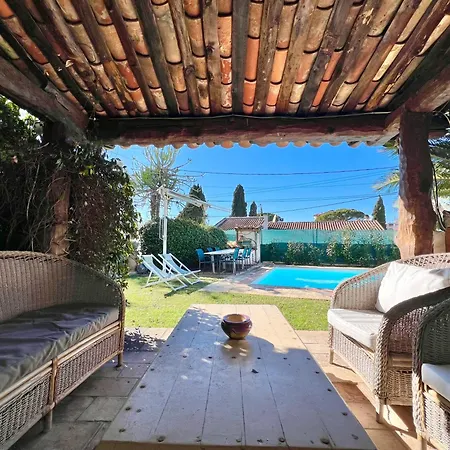 Avec Piscine Privee A Les Pins - 4 Minutes A Pieds Des Plages Ζουάν λε Πιν
